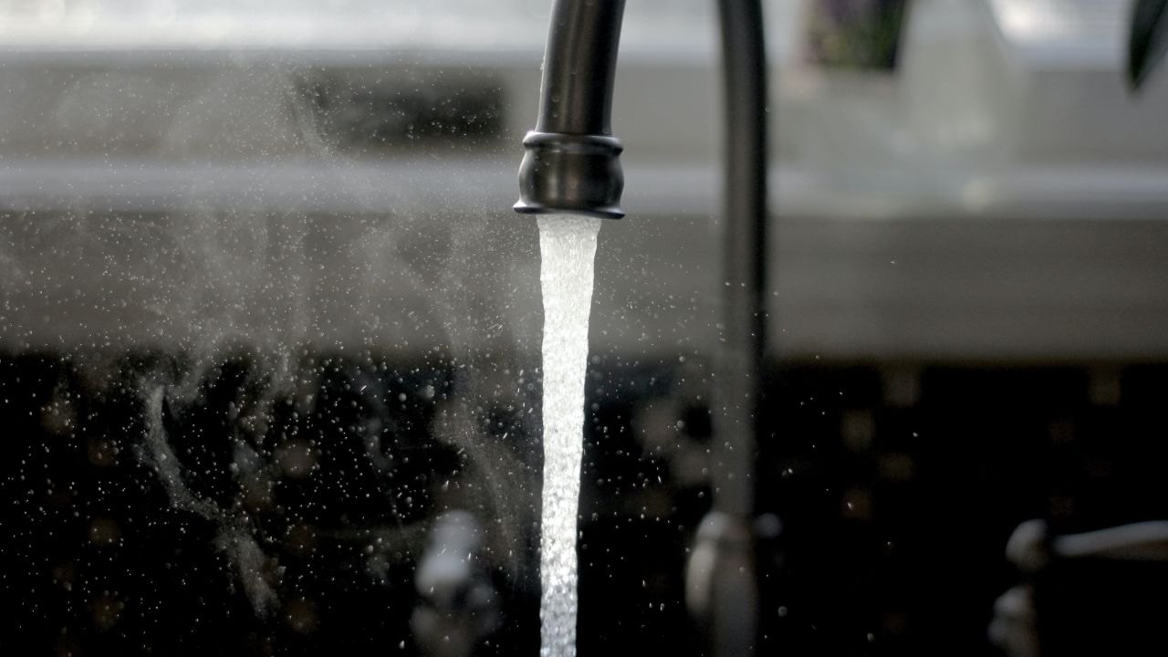Faucet with running water